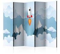 Paravent 5 volets - Rocket in the Clouds II [Room Dividers] - 225x172 Artgeist (40055) G
