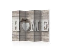 Paravent 5 Volets "Home & Heart" 172x225cm