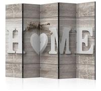 Paravent 5 Volets "Home & Heart" 172x225cm