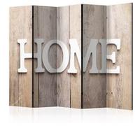 Paravent 5 Volets " Home on Wooden Boards" 172x225cm