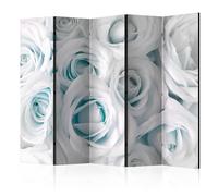 Paravent 5 Volets "Satin Rose Turquoise" 172x225cm