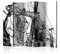 Paravent 5 Volets "Saxophone Recital on Broadway" 172x225cm