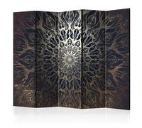 Paravent 5 Volets "Spider Web Brown" 172x225cm