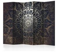 Paravent 5 volets Spider Web (Brown) II-Taille 225 x 172 cm G