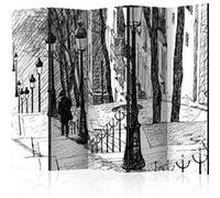 Paravent 5 volets - stairs - Montmartre II [Room Dividers] - 225x172 (40305)