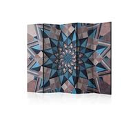 Paravent 5 volets - Star Mandala (Brown and Blue) II [Room Dividers] - 225x172 (40309)