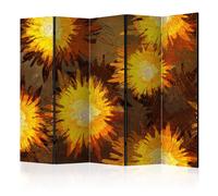 Paravent 5 Volets "Sunflower Dance" 172x225cm