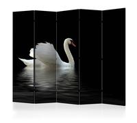 Paravent 5 Volets "Swan Black & White" 172x225cm