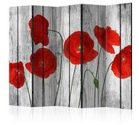 Paravent 5 Volets "Tale of Red Poppies" 172x225cm
