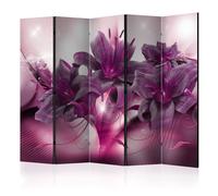Paravent 5 Volets "The Purple Flame" 172x225cm
