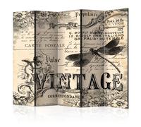 Paravent 5 Volets "Vintage Correspondence" 172x225cm
