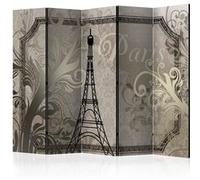 Paravent 5 Volets "Vintage Paris Gold" 172x225cm