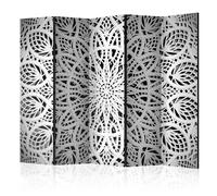 Paravent 5 Volets "White Mandala" 172x225cm