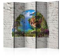 Paravent 5 Volets "Window in Paradise" 172x225cm