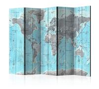 Paravent 5 Volets "Wooden Travels" 172x225cm