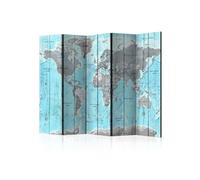 Paravent 5 Volets "Wooden Travels" 172x225cm