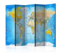 Paravent 5 Volets "World Classic Map" 172x225cm