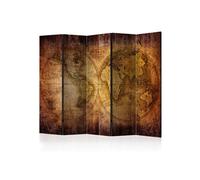 Paravent 5 Volets "World on Old Map" 172x225cm