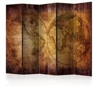 Paravent 5 Volets "World on Old Map" 172x225cm