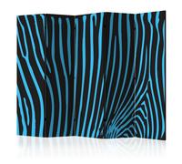 Paravent 5 Volets "Zebra Pattern Turquoise" 172x225cm