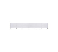 Paravent - vidaXL - 6 panneaux - Tissu non-tissé - Bois - Extérieur élégant