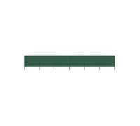 Paravent 6 panneaux Tissu 800 x 160 cm Vert