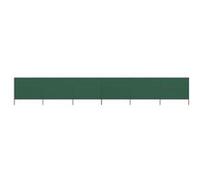 Paravent 6 panneaux Tissu 800 x 160 cm Vert Vert G