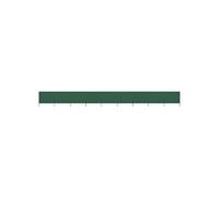 vidaXL Paravent 9 panneaux Tissu 1200 x 160 cm Vert Vert