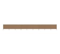 vidaXL Paravent 9 Panneaux Tissu 1200 x 120 cm Taupe