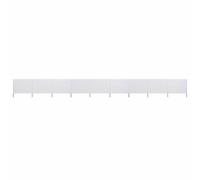 Paravent 9 Panneaux Tissu 1200x160 cm Taupe Ecran Anti-vent Abri Plage vidaXL