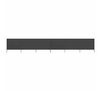 vidaXL Paravent 5 panneaux Tissu 600 x 120 cm Anthracite