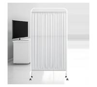 Paravent à Panneau Unique, cloison de Porte sur Pied à Monter soi-même, séparateur de pièce avec roulettes pivotantes, crée Un Espace privé pour Salon de beauté ou hôpital (Couleur 3, 5 pann