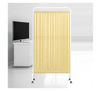 Paravent à Panneau Unique, cloison de Porte sur Pied à Monter soi-même, séparateur de pièce avec roulettes pivotantes, crée Un Espace privé pour Salon de beauté ou hôpital (Couleur 1, 5 pann