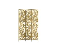 Paravent ajouré floral en métal 3 pans L. 123 x H. 180 cm - Doré - KODILA