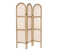 Paravent arrondi ""Sana"" cannage et rotin H170cm - Atmosphera createur d'interieur