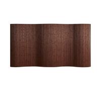 Homestyle4u Paravent en bambou 145 x 250 cm (H x l) - Marron foncé - Pliable - Brise-vue - Paroi espagnole pour salon, chambre à coucher, bureau - Forme ondulée enroulable - Article 3138