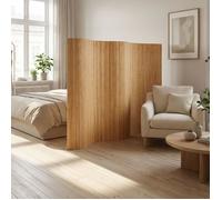 Paravent Bambou Hauteur 145 cm Brun | Séparateur de Pièce | Cloison Écran d'Intimité