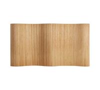 Homestyle4u Paravent intérieur en bambou marron - En forme de vague - 195 cm de haut - Brise-vue - Article 3139