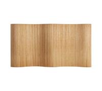 Homestyle4u Paravent intérieur en bambou marron - En forme de vague - 195 cm de haut - Brise-vue - Article 3139
