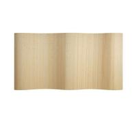 Homestyle4u Paravent en bambou naturel - En forme de vague - 145 cm de haut - Pliable - Brise-vue - Pour appartement, bureau à domicile - Cloison de séparation - Article 3140