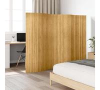 Paravent Bambou Marron Foncé Séparateur de Pièce Cloison 250 x 165 cm vidaXL