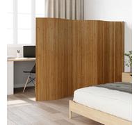 Paravent Bambou Marron Foncé Séparateur de Pièce Cloison 250 x 165 cm vidaXL