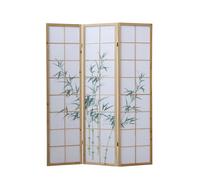 Paravent bois 3 pans bambou clair