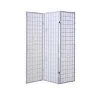 Paravent bois 3 pans shoji blanc pliable