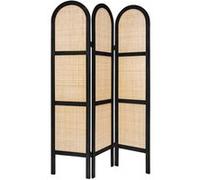 Atmosphera - Paravent cannage Sana Noir 120x170cm