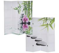 Paravent / cloison de s?paration T234, 4 pans - motif Kho Samui 180x160cm