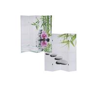 Paravent / cloison de s?paration T234, 4 pans motif Kho Samui 180x160cm
