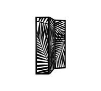 PEGANE Paravent Contemporain en Bois Coloris Noir - 120 x 170 cm