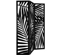 PEGANE Paravent Contemporain en Bois Coloris Noir - 120 x 170 cm