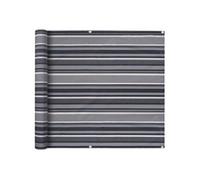 Paravent de balcon Tissu Oxford 90 x 400 cm Bande Gris